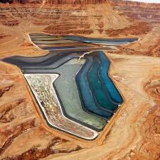 Aerial,Landscape,Of,Tailing,Ponds,For,Mineral,Waste,In,Rural